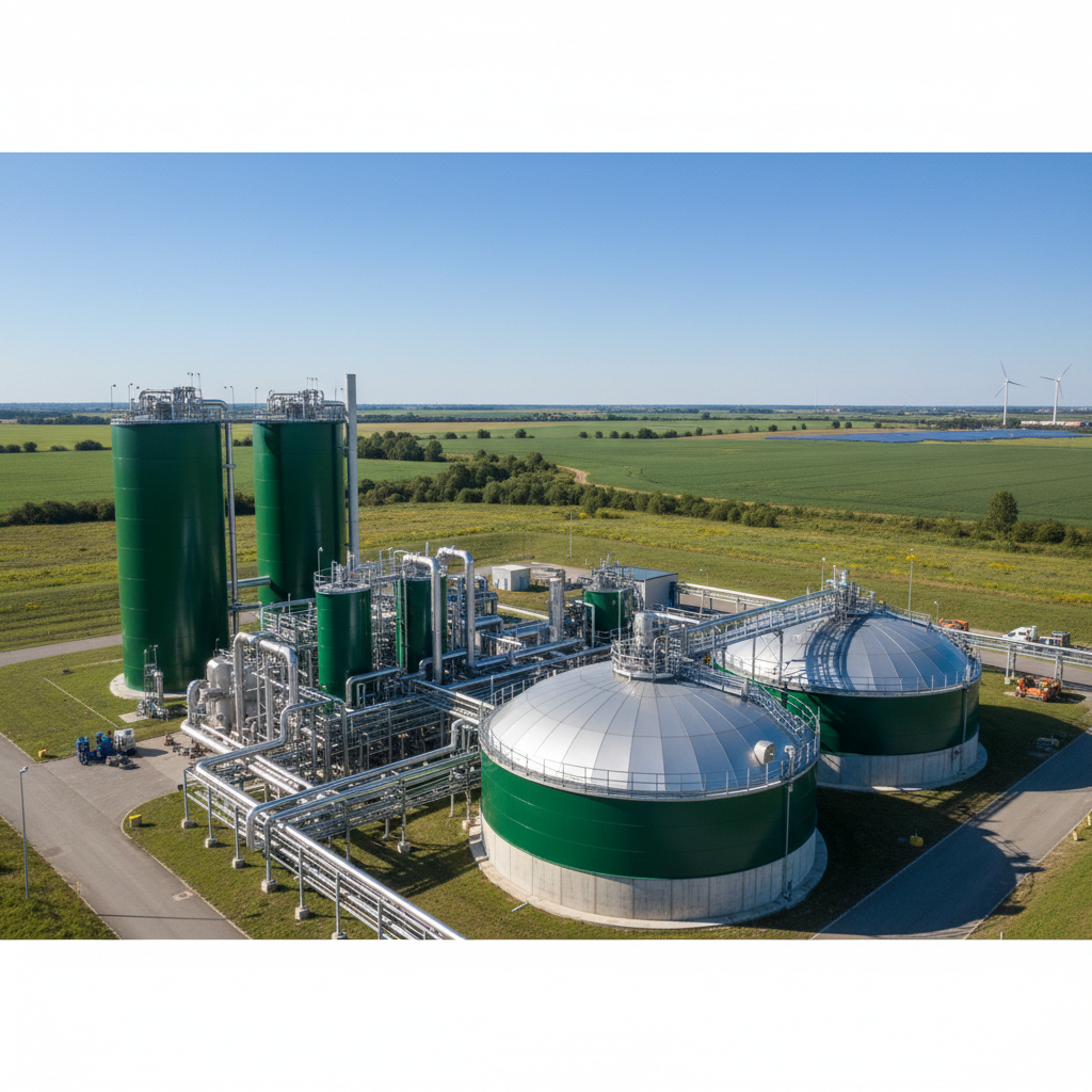 Modern biogas and waste-to-energy plant
